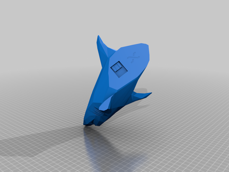 Miniatura 8 do modelo 3D Low Poly Wall Shark