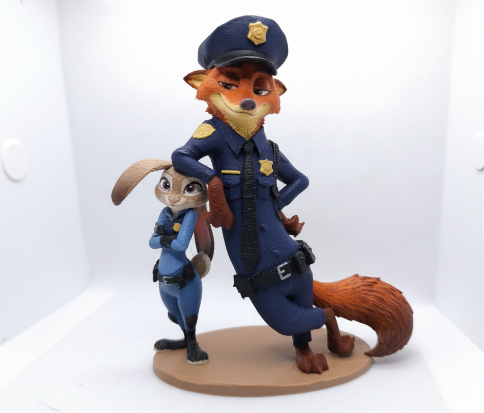 Judy and Nick zootopia 3D model