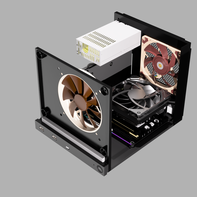 Steam Machine ITX case - Updated v1.1 by benhoad | Download free STL ...