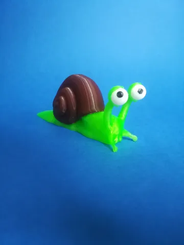 Henry Snail cartoon figure snapfit with poseable eyes