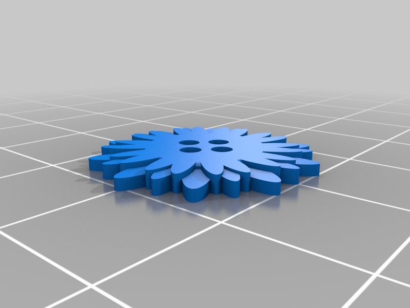 Miniatura 2 do modelo 3D Sunflower Button