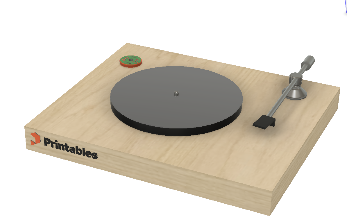 Turntable (Platter, Gimble, Spindle, ToneArm Pivot, 2 part base, and head shell)