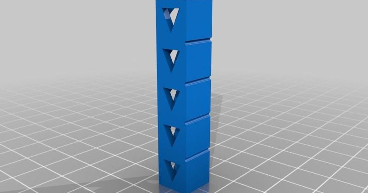 PLA Temp Calibration Tower by dTomYY Download free STL model