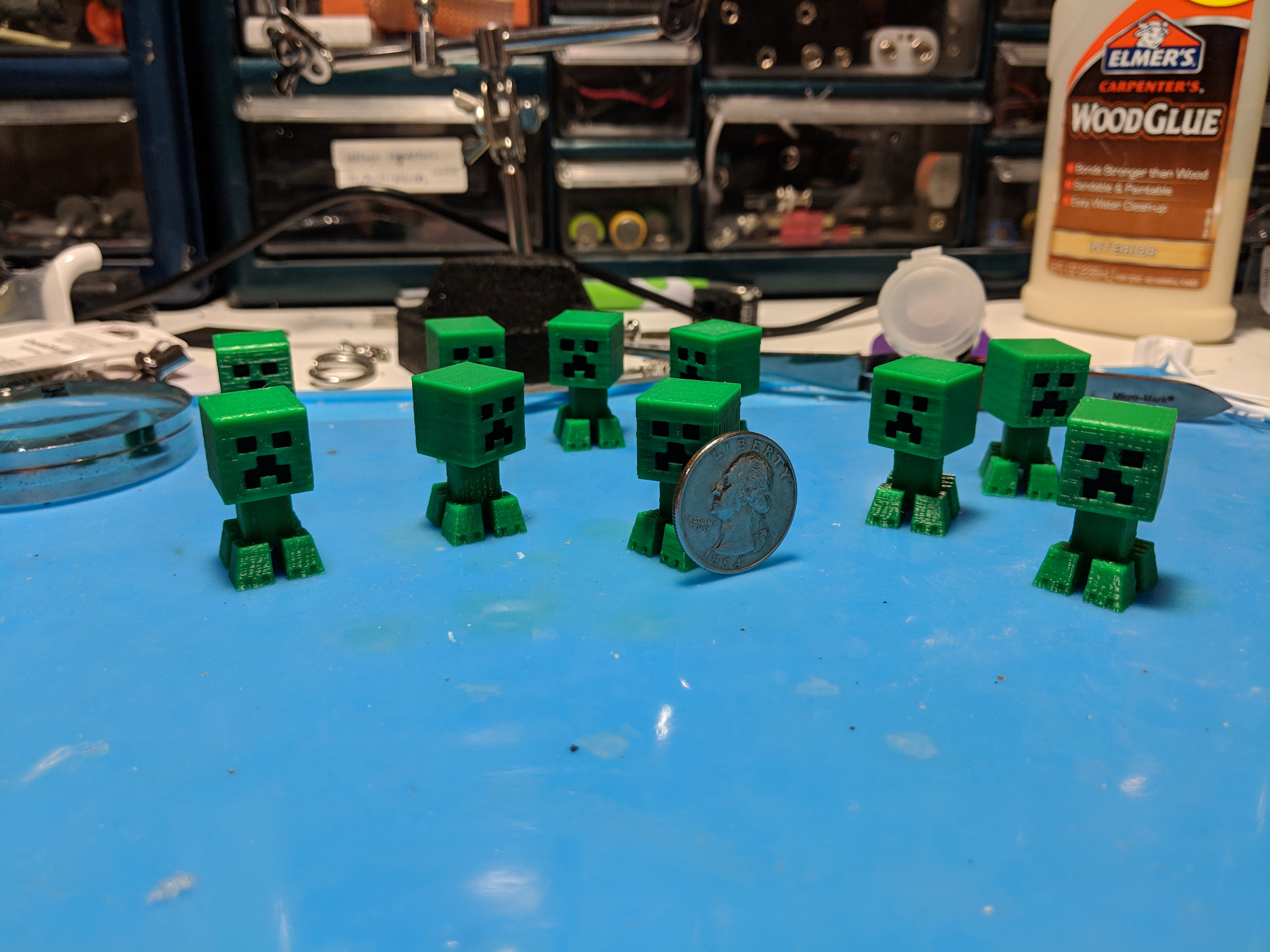 Miniatura 4 do modelo 3D Minecraft Mini Creeper