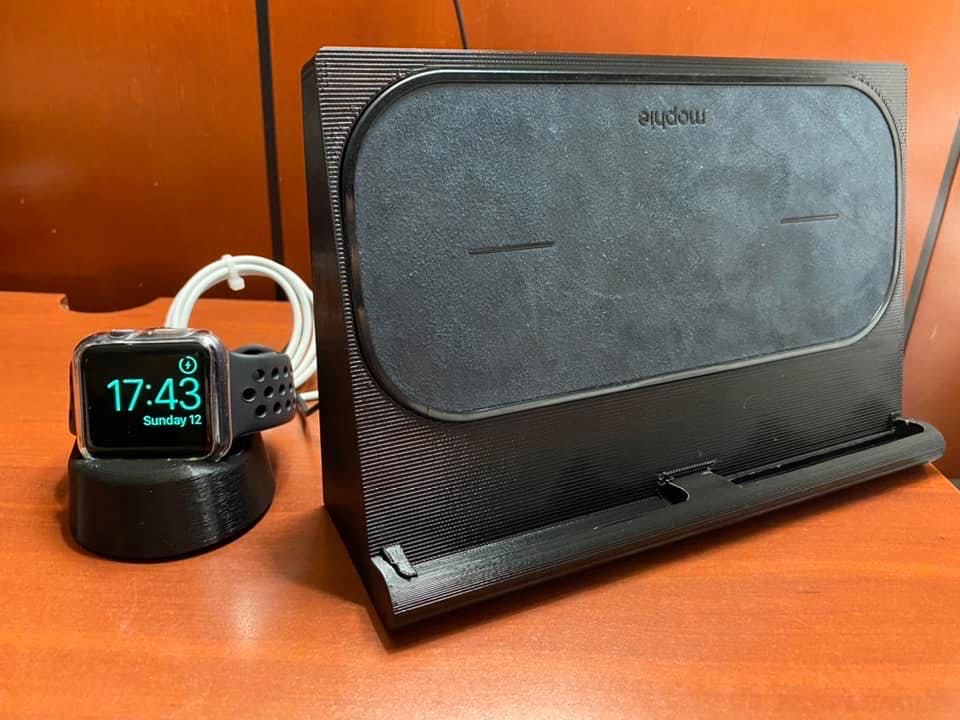 Dual Wireless phone charger stand dock