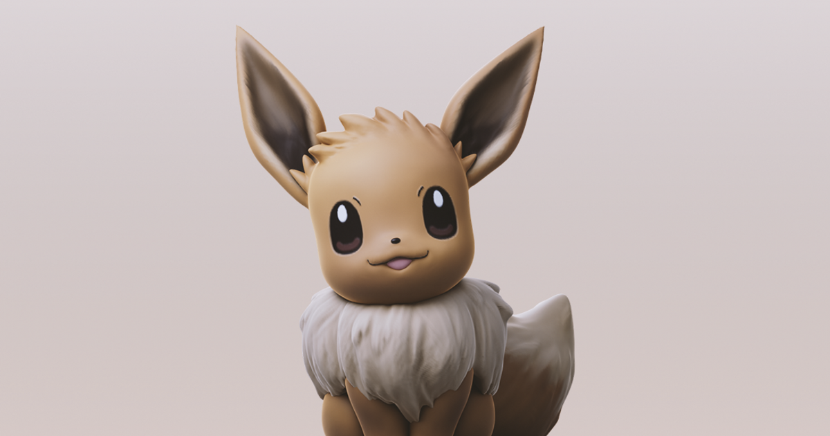 Eevee Pokemon - Download Free 3D model by selgrayshade (@selgrayshade)  [be609d9]