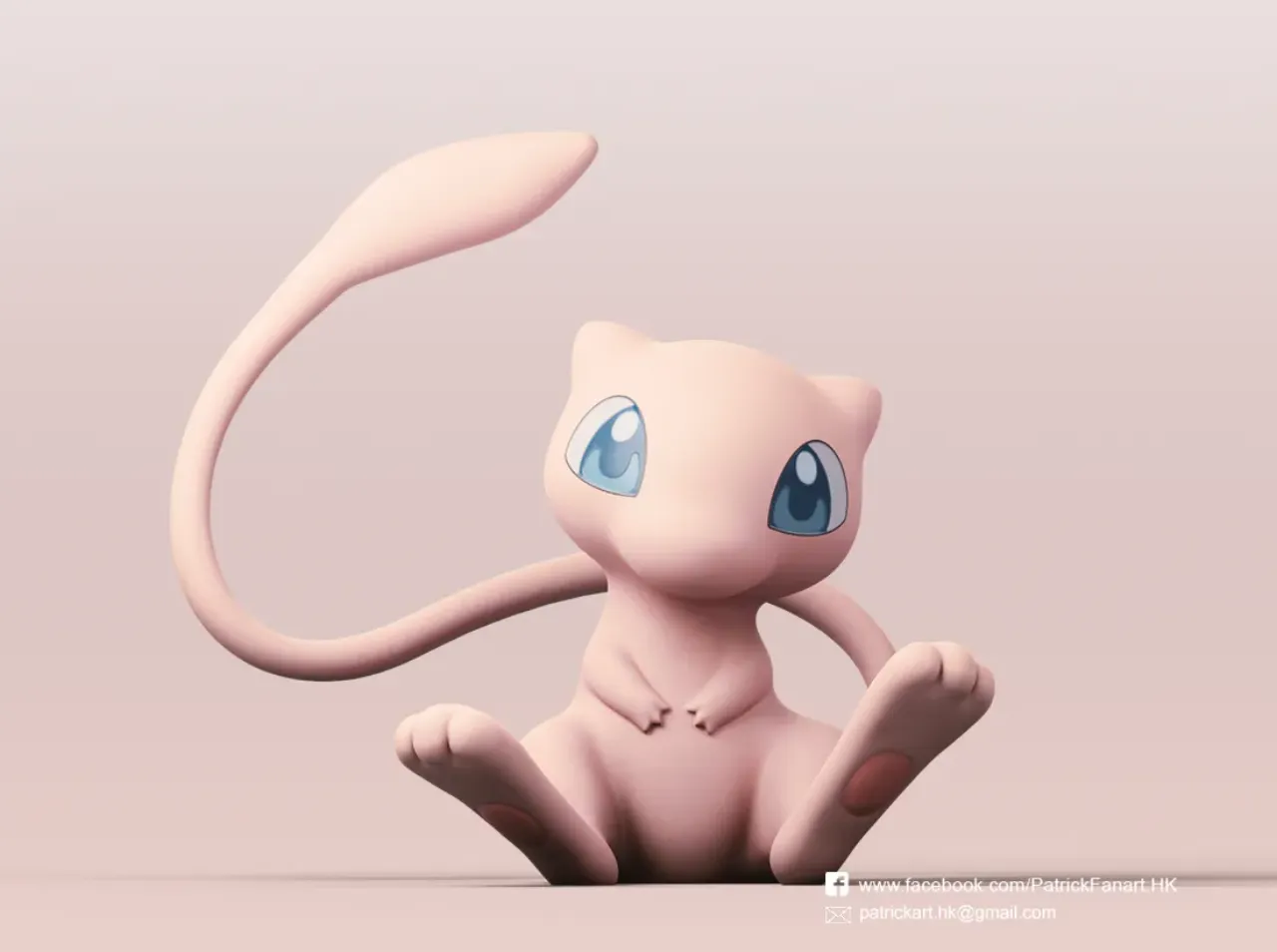 Cute Mew Pokemon (Print in Place)