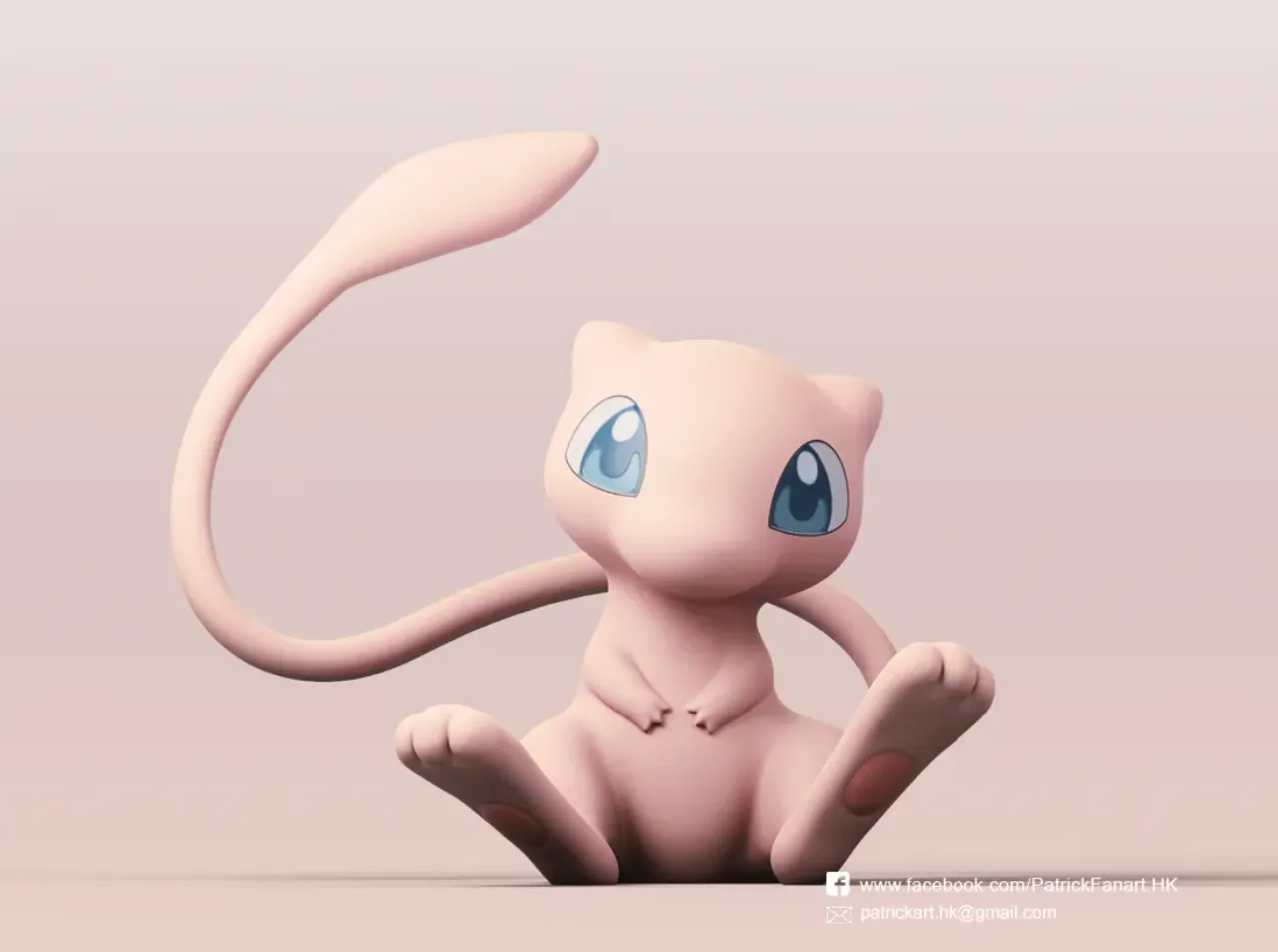 Mew-Pokemon pokemon character free 3D model 3D printable