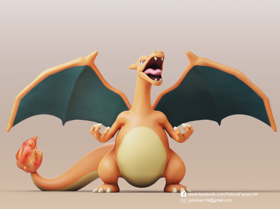 Charizard Evolution Pokemon Printable Wall Art Set, DOWNLOAD and