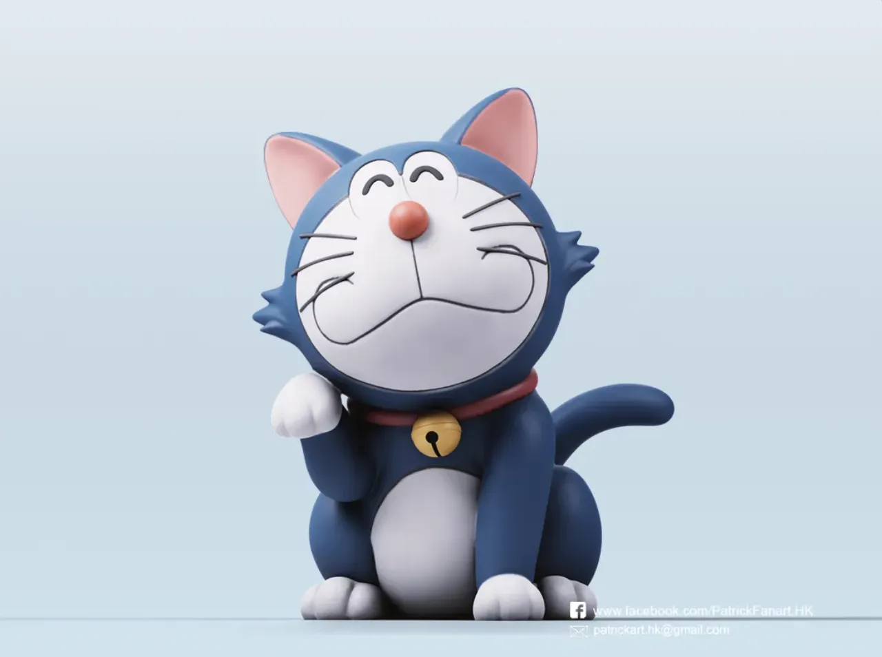 Doraemon Lucky Cat by Patrickart.hk | Download free STL model ...
