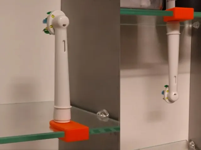 Electric toothbrush head clip