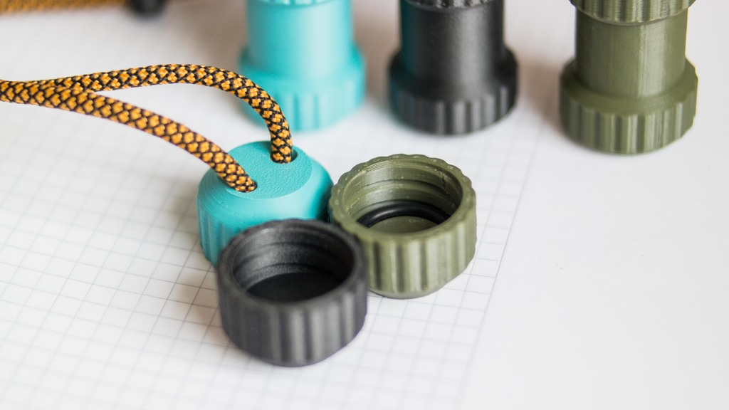 Miniatura 12 do modelo 3D EDC Container Box Capsule + O Ring