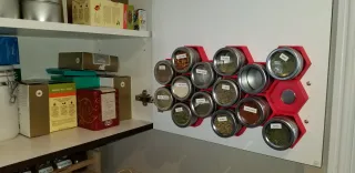 Spice rack for 4oz square spice jars by quickvibes, Download free STL  model