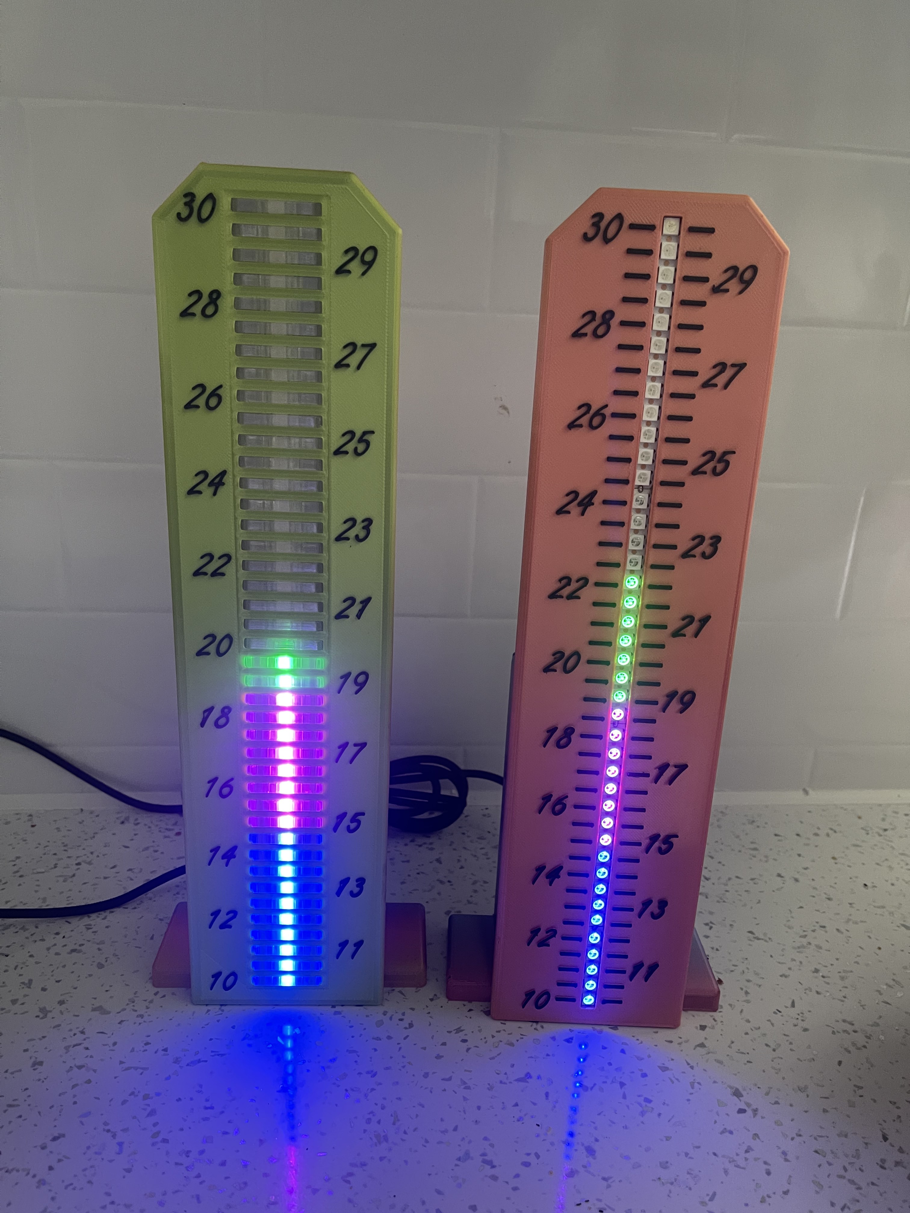 LED Thermometer light sensitive