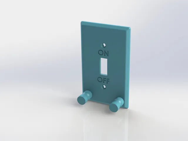 Light Switch Cover with Key Chain Holder