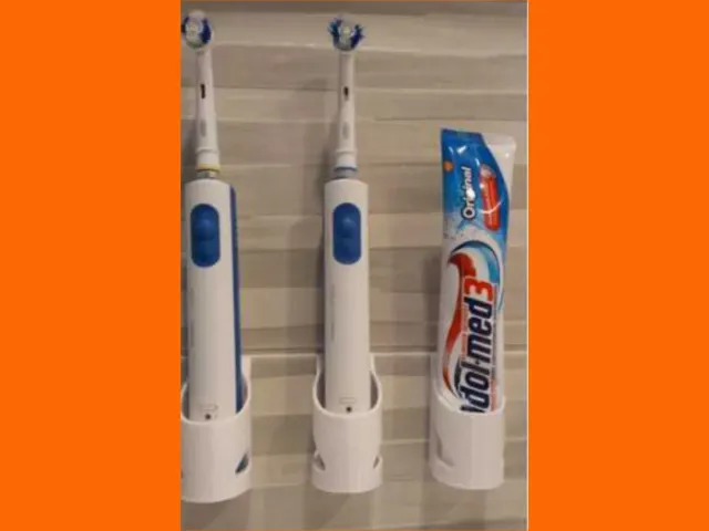 Bathroom Toothpaste Holder Wall Mount (No Screw)