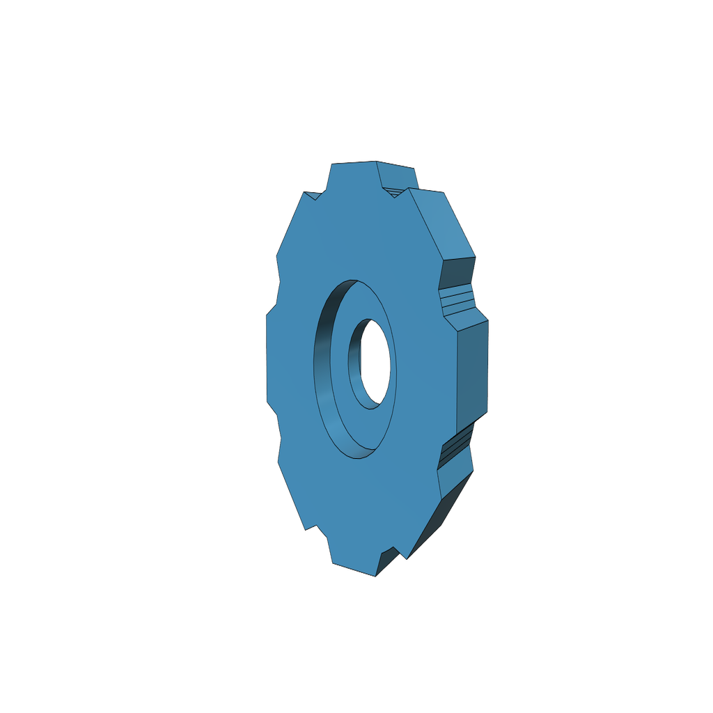 Shallow inverted M3 thumbscrew