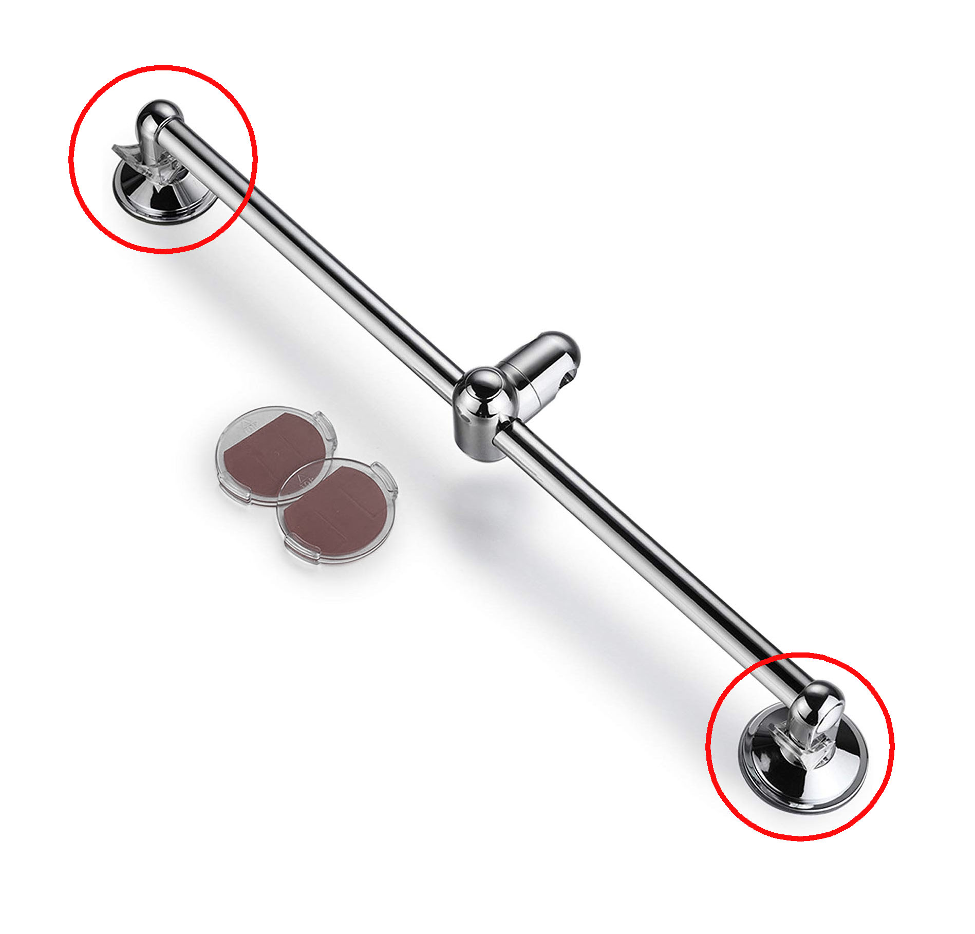 HotelSpa AquaCare Instamount Power Suction Shower Slide Bar Lever by