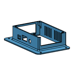 Miniatura 24 do modelo 3D Raspberry Pi 7 Inch Touchscreen display case