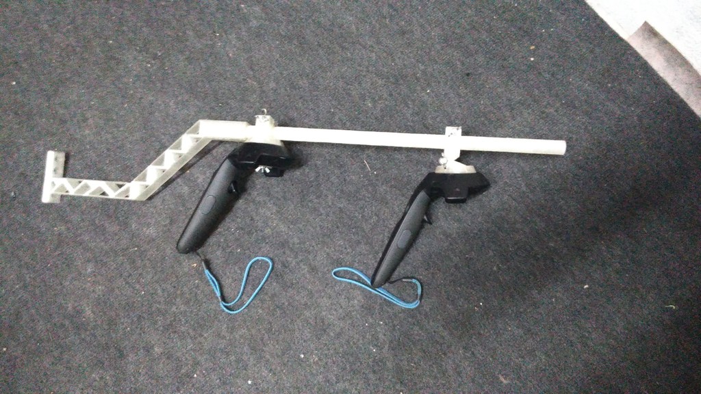 Adjustable Magnetic VR Rifle for Vive Wands.