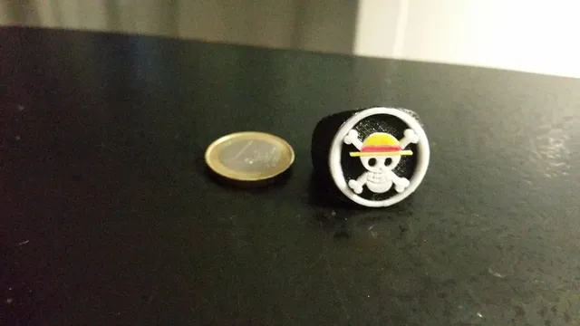 One Piece Luffy Flag Ring