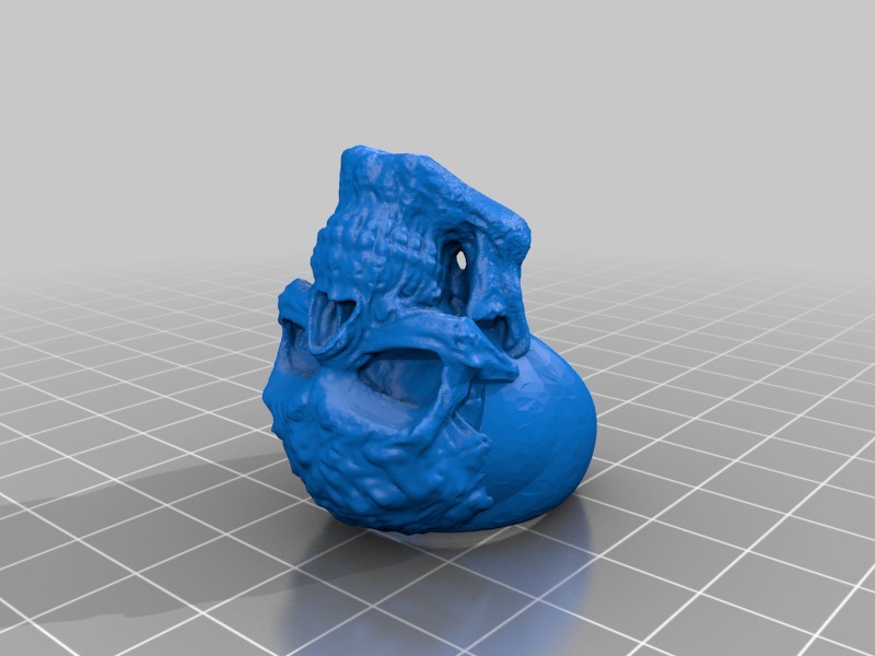Miniatura 2 do modelo 3D Skull Ring v2