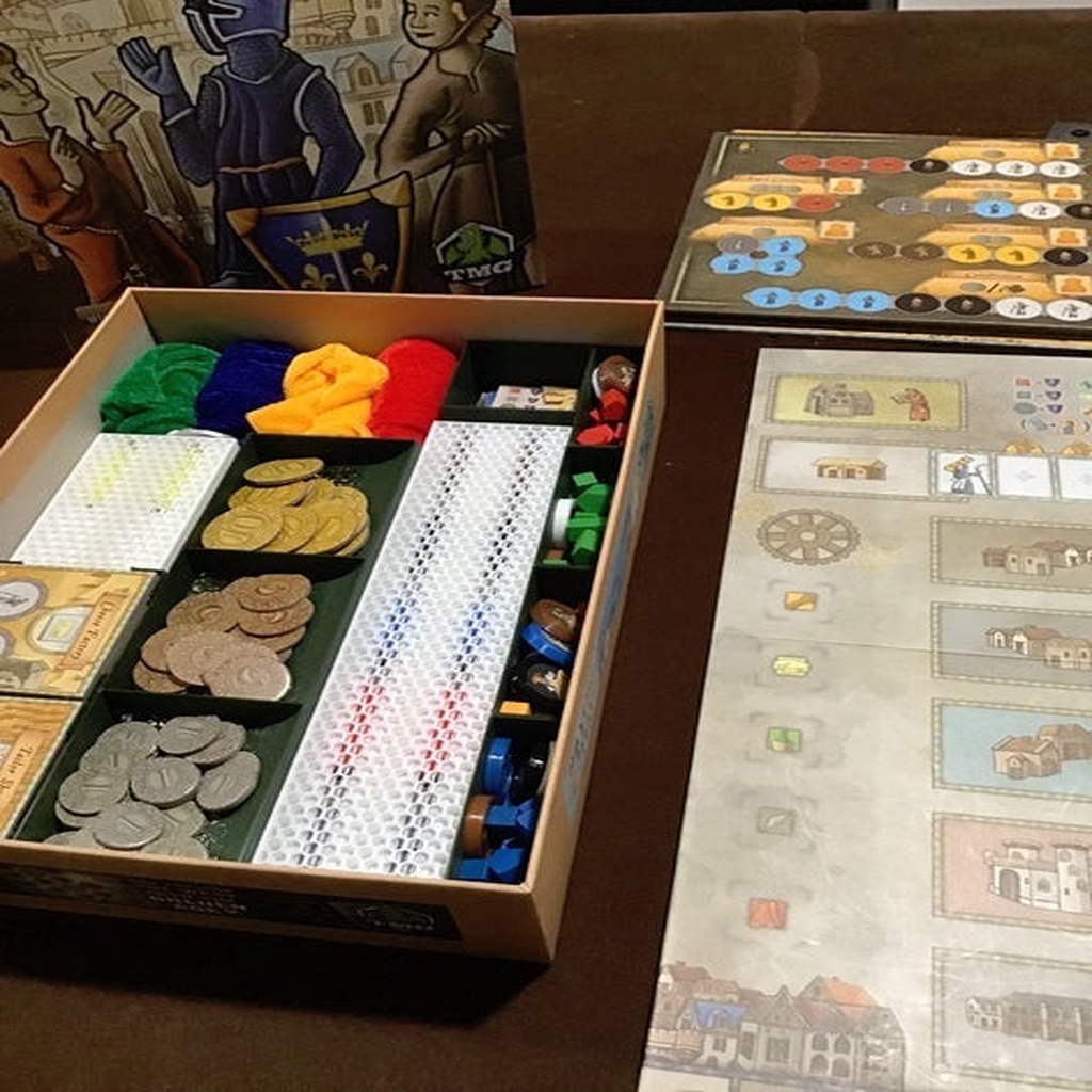 Orleans Board Game lightweight (TMG base game) insert organizer by