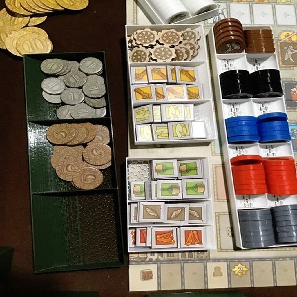 Orleans Board Game lightweight (TMG base game) insert organizer by