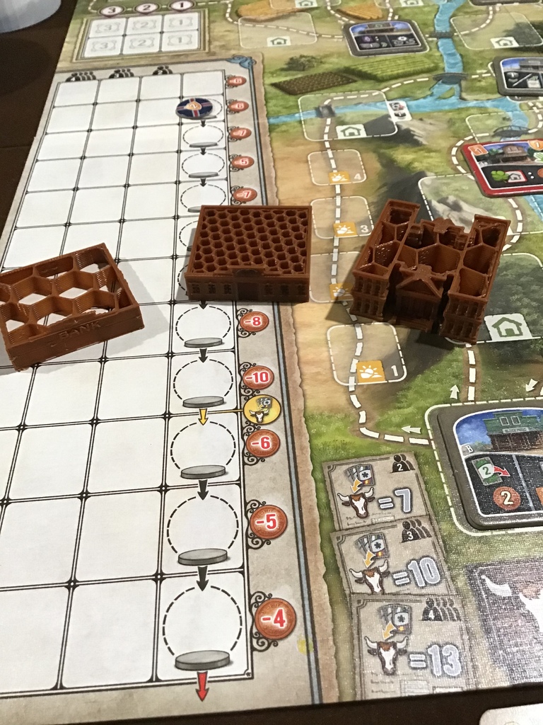 Great Western Trail Board Game Toll Buildings by schleprocker