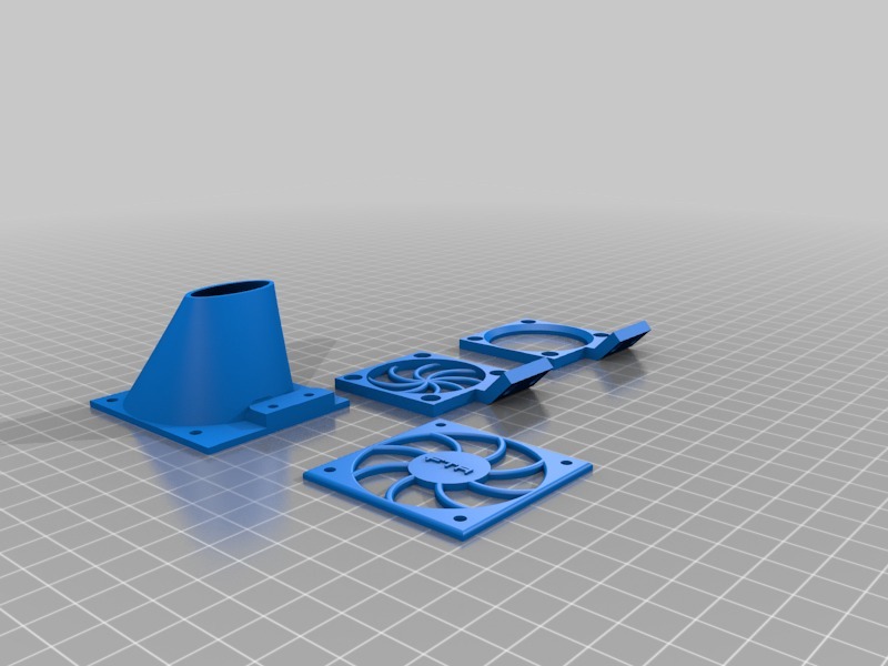 MakerGear M2 V4 Fan Assembly by twanskys | Download free STL model ...