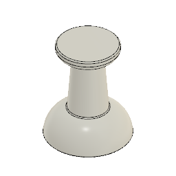 Miniatura 2 do modelo 3D Push Pin Fridge Magnet