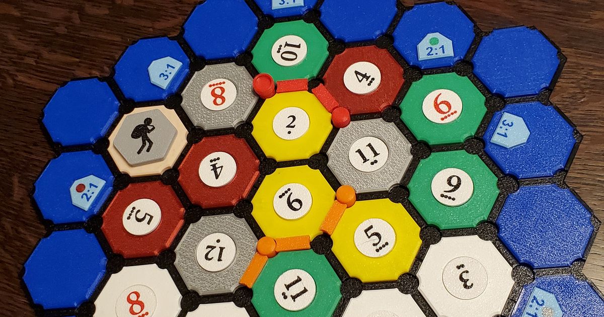 Travel Catan por Tarpon907 | Descargar modelo STL gratuito | Printables.com