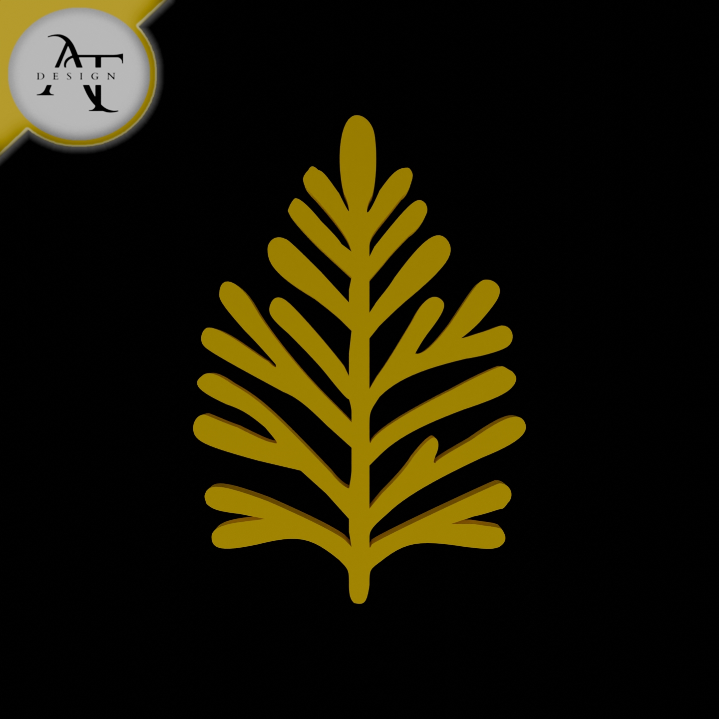 Simple Leaf Symbol - 2D Art