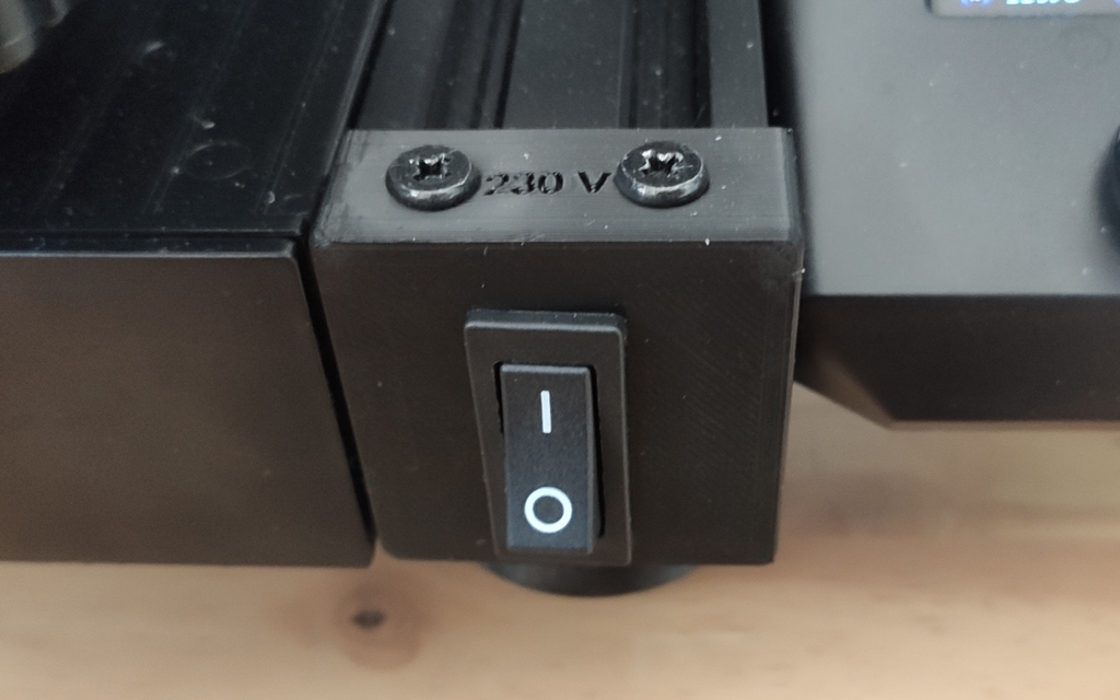 Power switch re-location