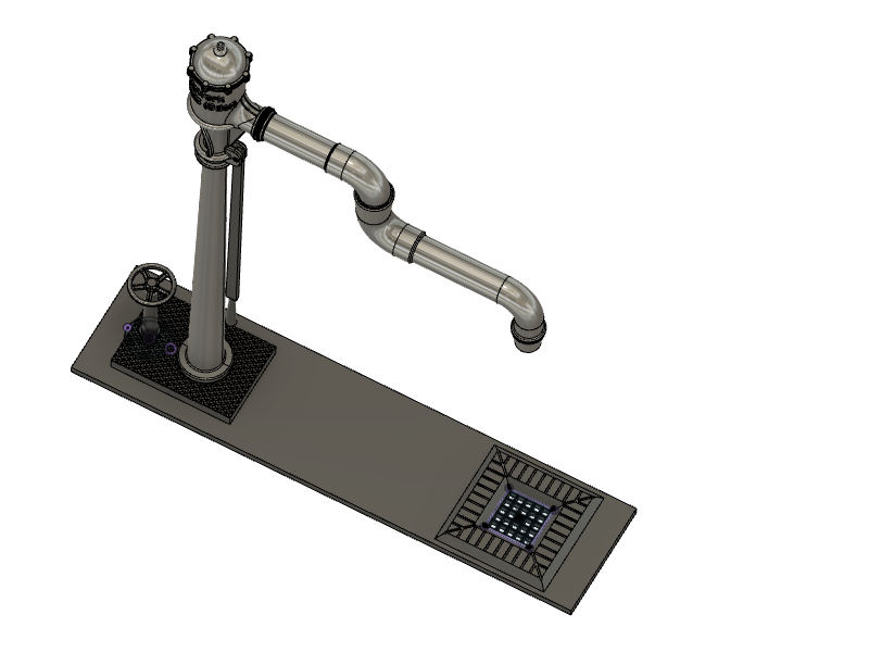 Wasserkran Dampflok, klappbar - G-Scale