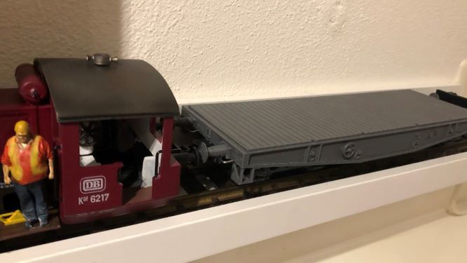 DB Rlmmp700 Schwerlastwagen in Gauge 1 - 1:32
