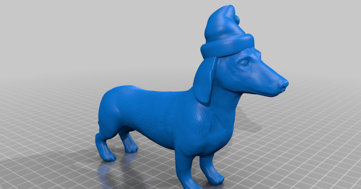 Christmas dachshund by hugo guenebaut download free stl model