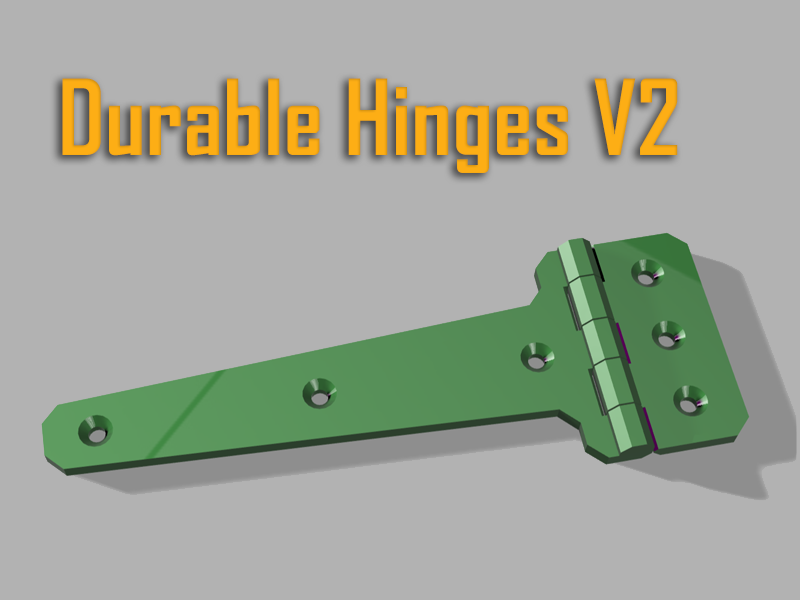 Durable Hinges V2 (print in place)