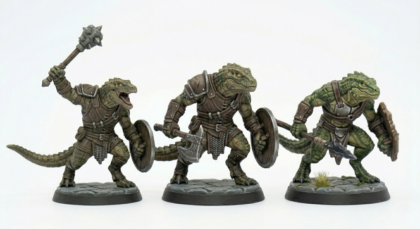 D&D Miniature: Lizardfolk Set
