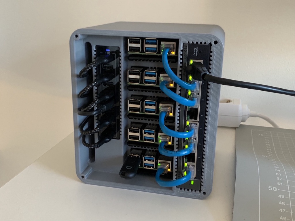 Raspberry Pi 4 Cluster Case von JP | Kostenloses STL-Modell ...