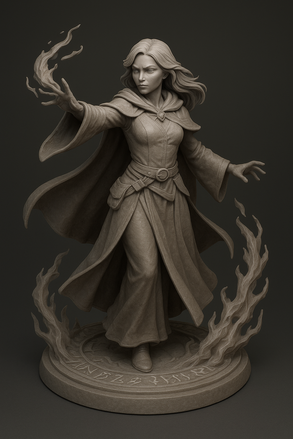 Arcane Sentinel of the Sanctum | 32mm & 75mm Fantasy Miniature | FDM & Resin
