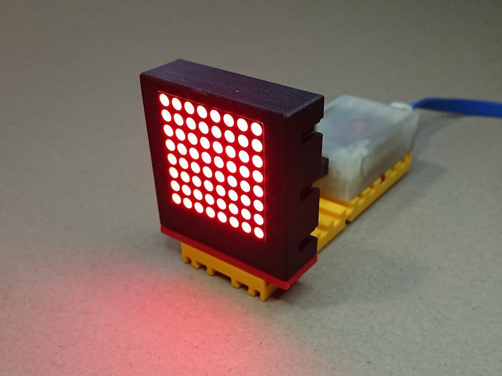 I2C 8x8 LED dot matrix display for fischertechnik