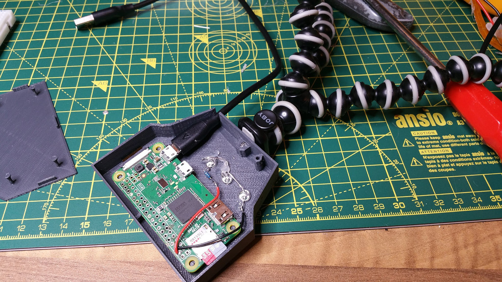 Neat Raspberry Pi Zero night vision camera all ports covered by