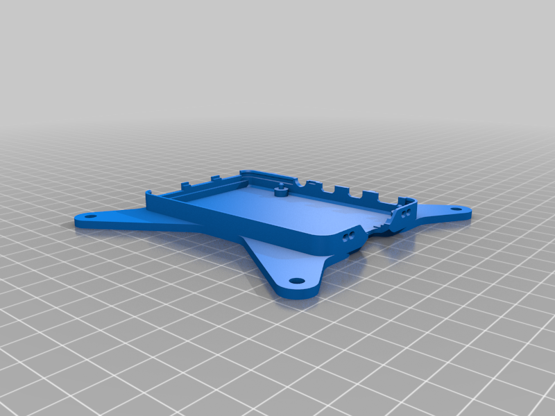 Raspberry Pi 4 case bottom with VESA mount (Remix)