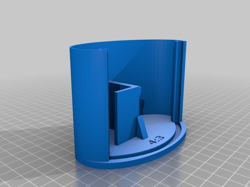 Lithophane Frame Curved with battery, usb charge and button