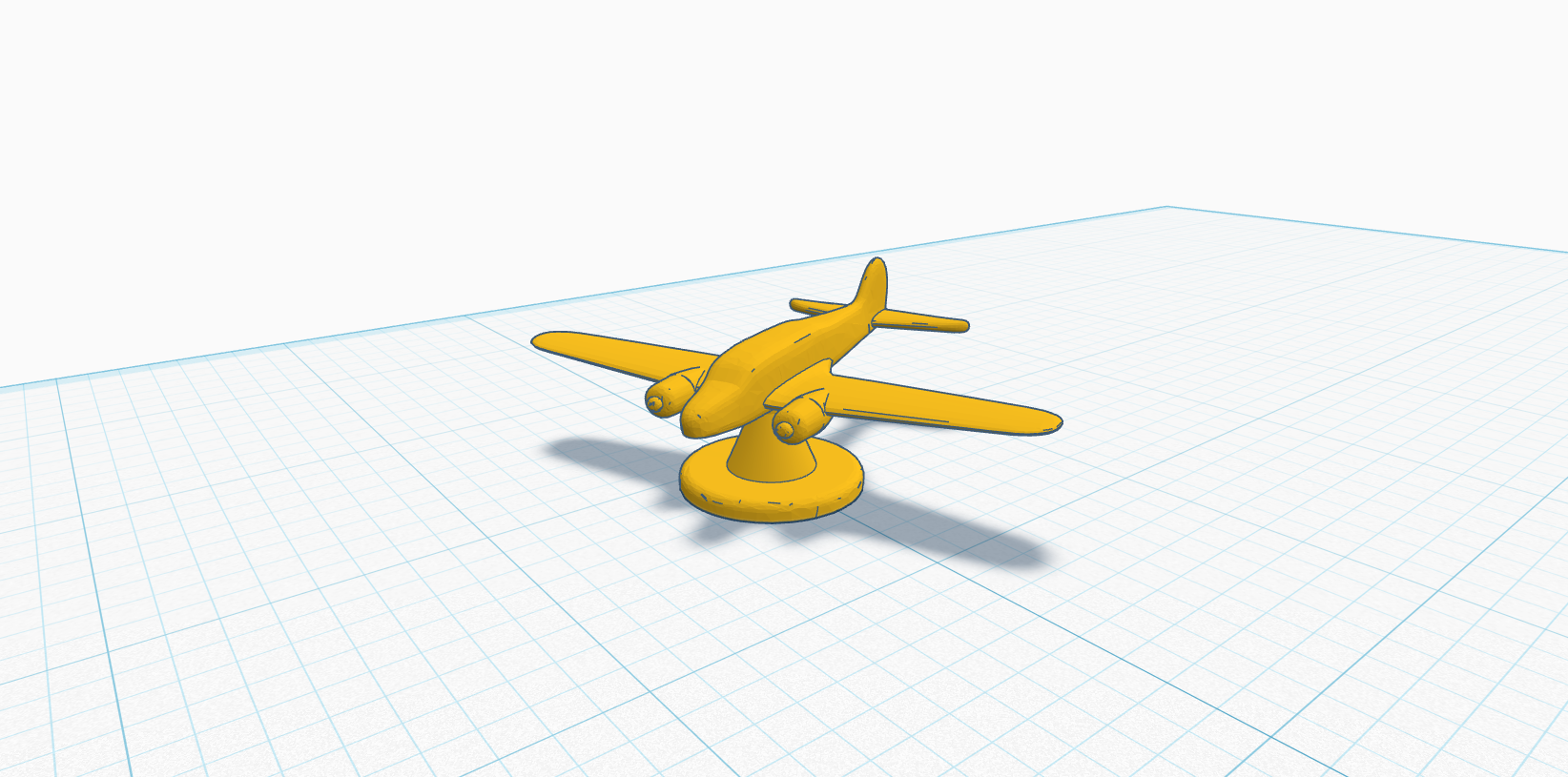 Avro Anson Airplane Game Piece 3D model