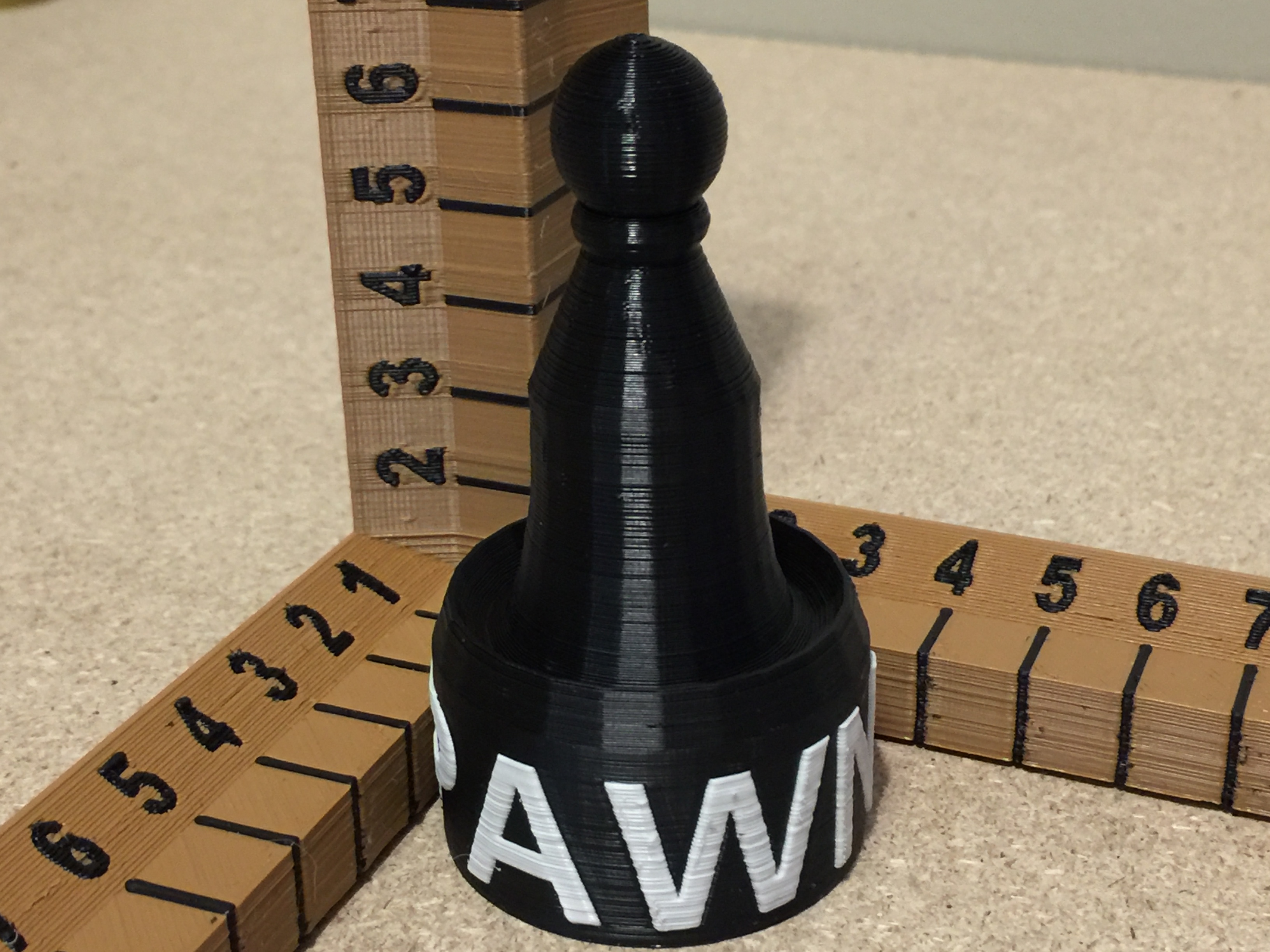 Pawn Chess Piece -with PAWN by StarLabs3D | Download free STL model ...