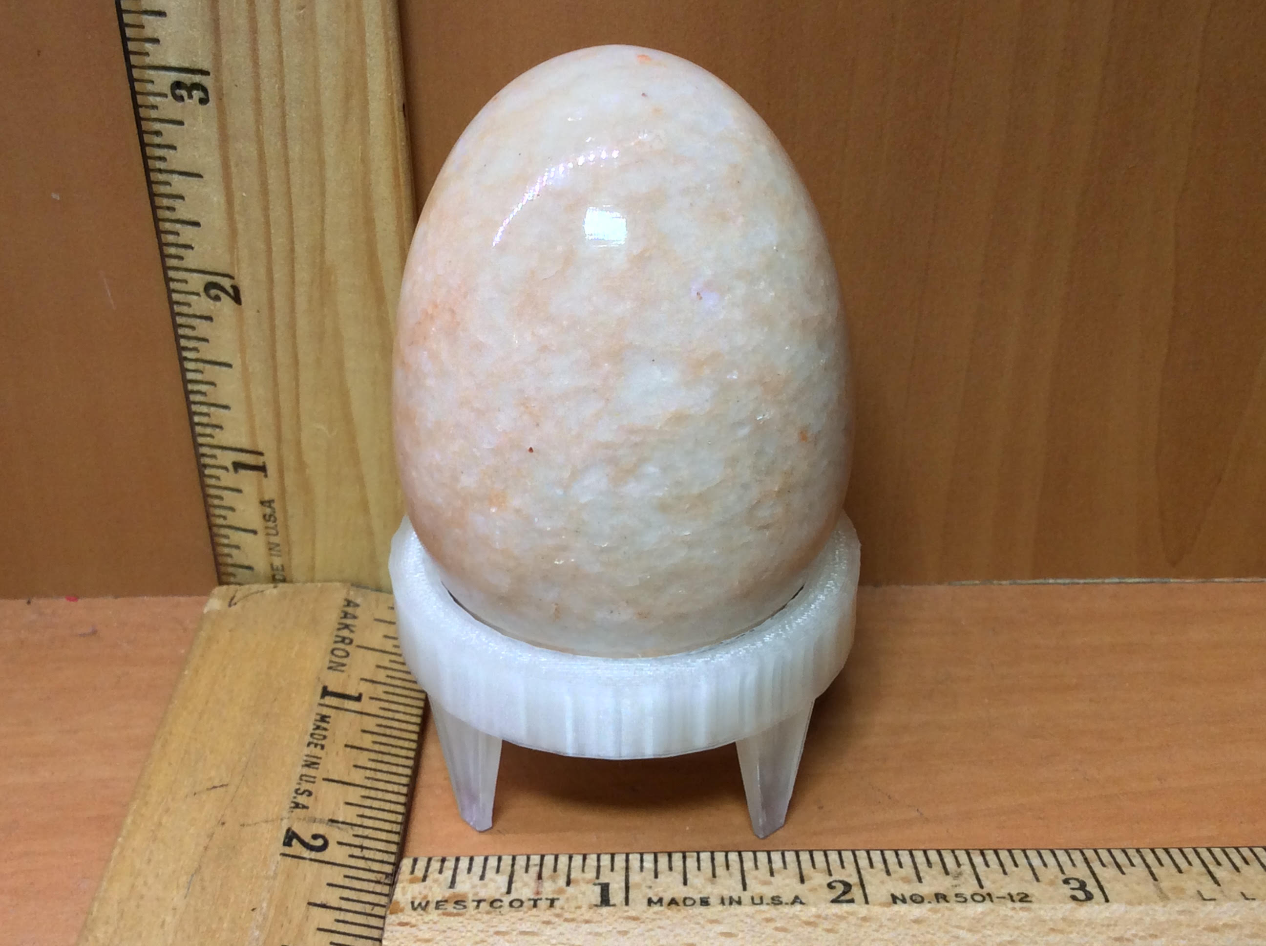 Dioche Egg Stand - ABS Wood-Like Display Stand For Eggs, Decorative Crafts, Home Or Office Decor, 7.6cm Height