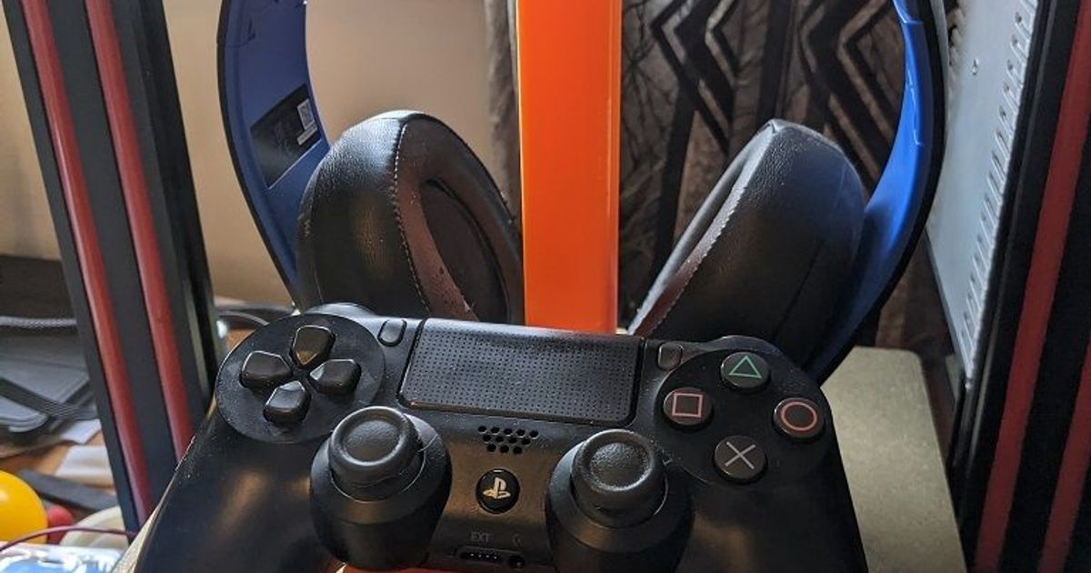 PS4 Headset and Controller Stand by DynaMight1124 Download free STL