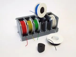 A simple wire spool holder by alexclink, Download free STL model